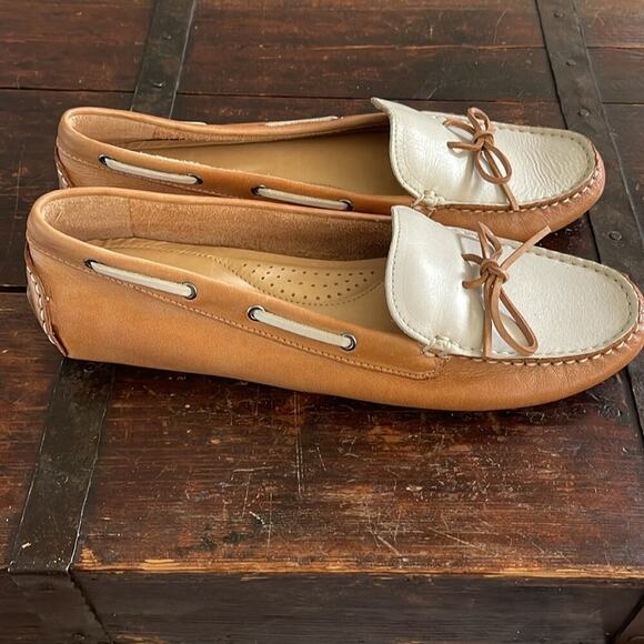 GH Bass Vintage Two-Tone Leather Driving Moc Size 10 - Picture 5 of 7